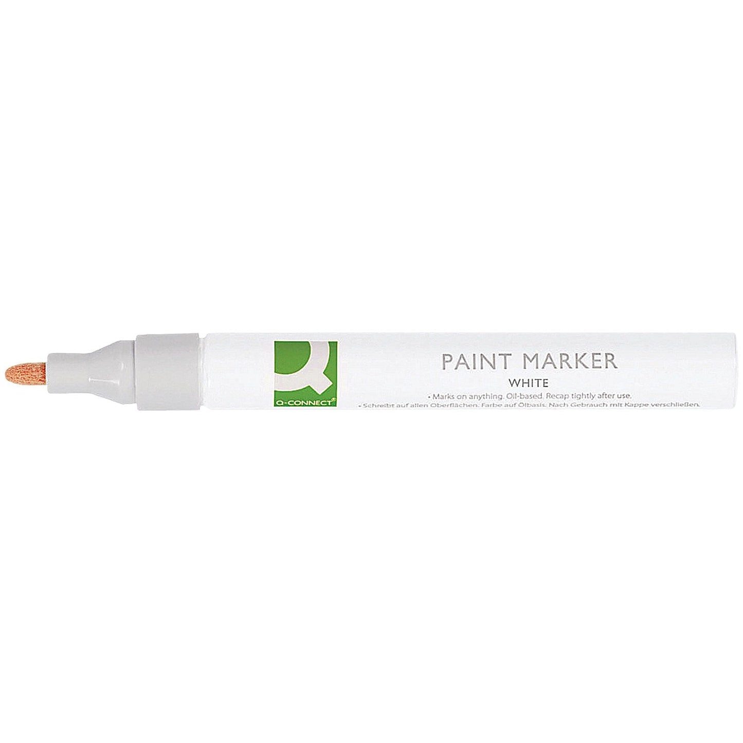 Q-Connect Paint Marker Pen Medium White (10 Pack) Easy2Order : KF14452