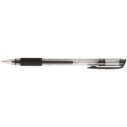 Q-Connect Gel Rollerball Pen Medium Black (Pack of 10)