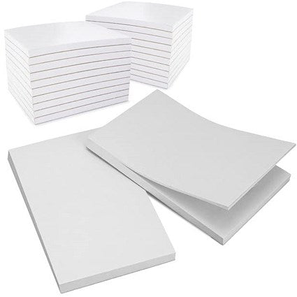 Q-Connect Memo Pad, A4, Plain, 160 Pages, Pack of 10