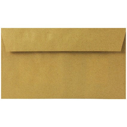 Q-Connect 89x152mm Pocket Envelopes, Centre Window, Gummed, 70gsm, Manilla, Pack of 1000