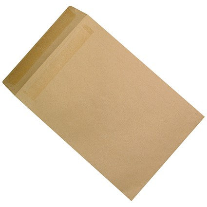Q-Connect C4 Envelopes, Self Seal, 115gsm, Manilla, Pack of 250