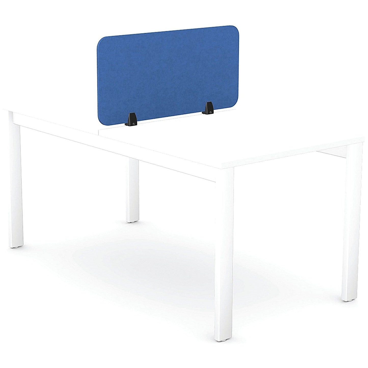 Serrion PET Desk Mounted Straight Top Acoustic Screen 790x400mm Blue Easy2Order : KF70116
