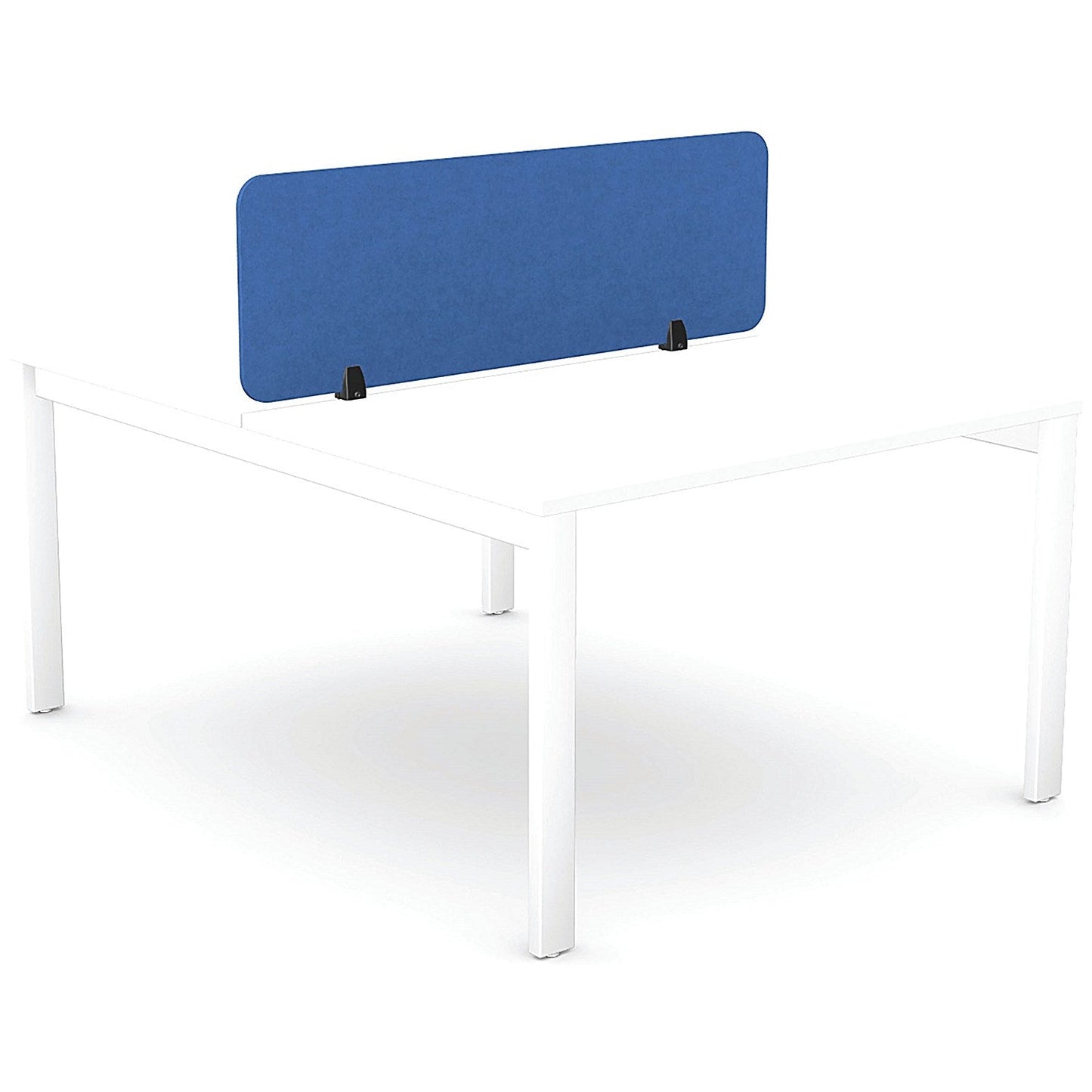 Serrion PET Desk Mounted Straight Top Acoustic Screen 1190x400mm Blue Easy2Order : KF70119