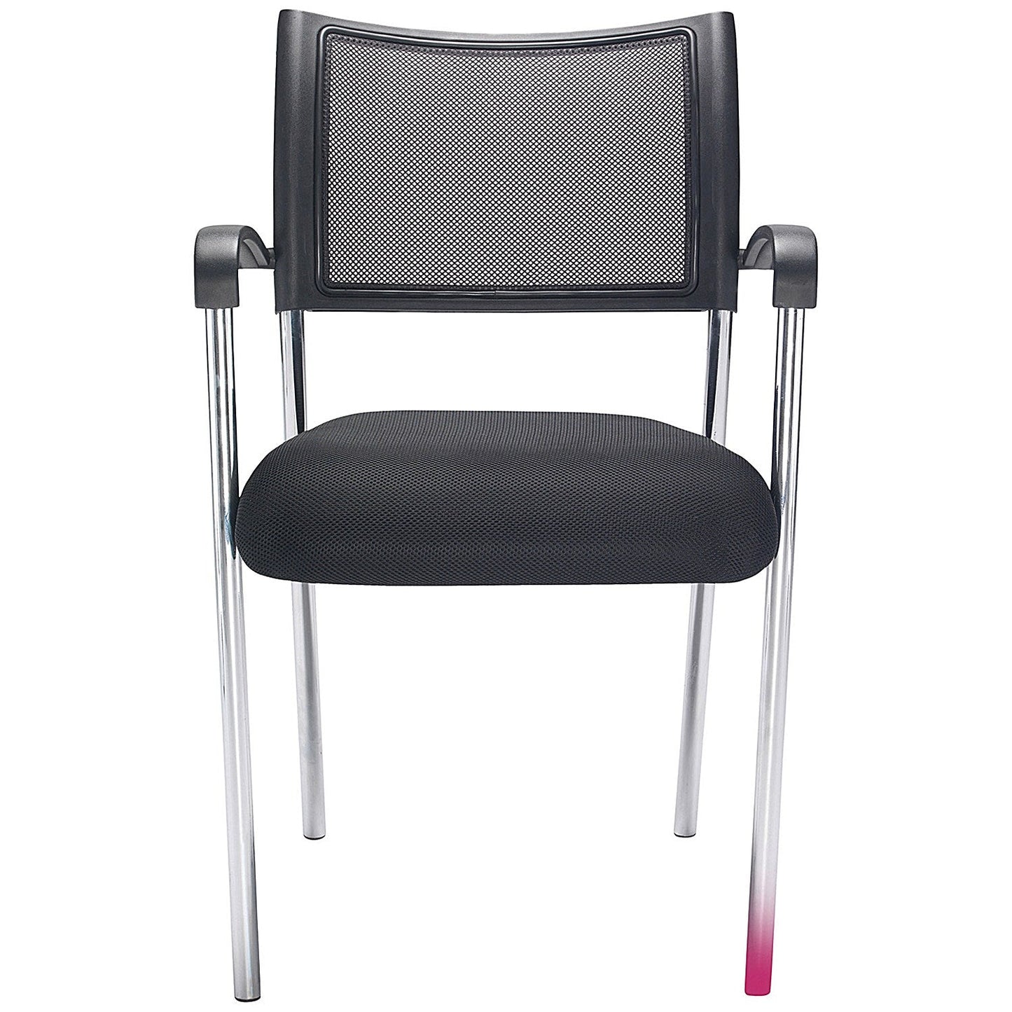 Jemini Jupiter Mesh Back Conference Chair with Arms, Black/Chrome Easy2Order : KF79891