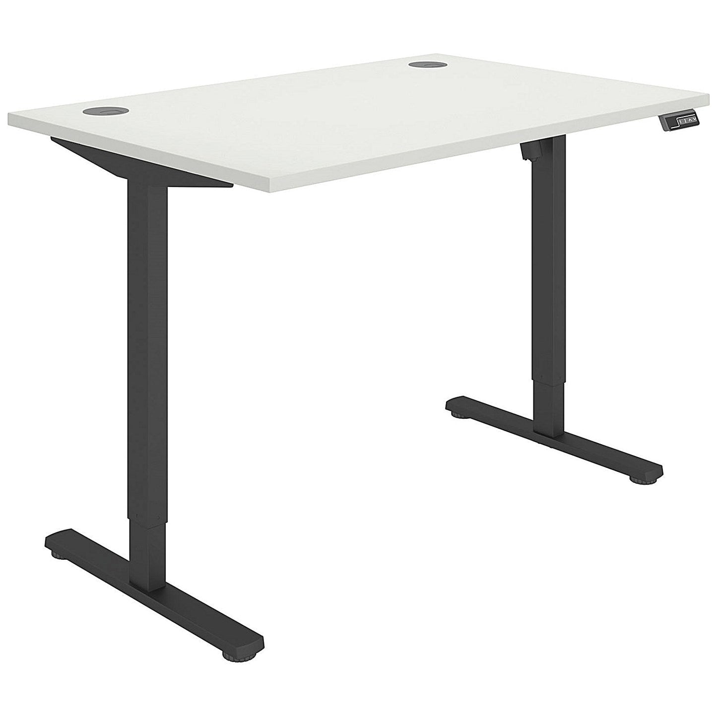 Polaris Single Motor Sit-Stand Desk, Black Leg, 1200mm, White Top Easy2Order : KF800085