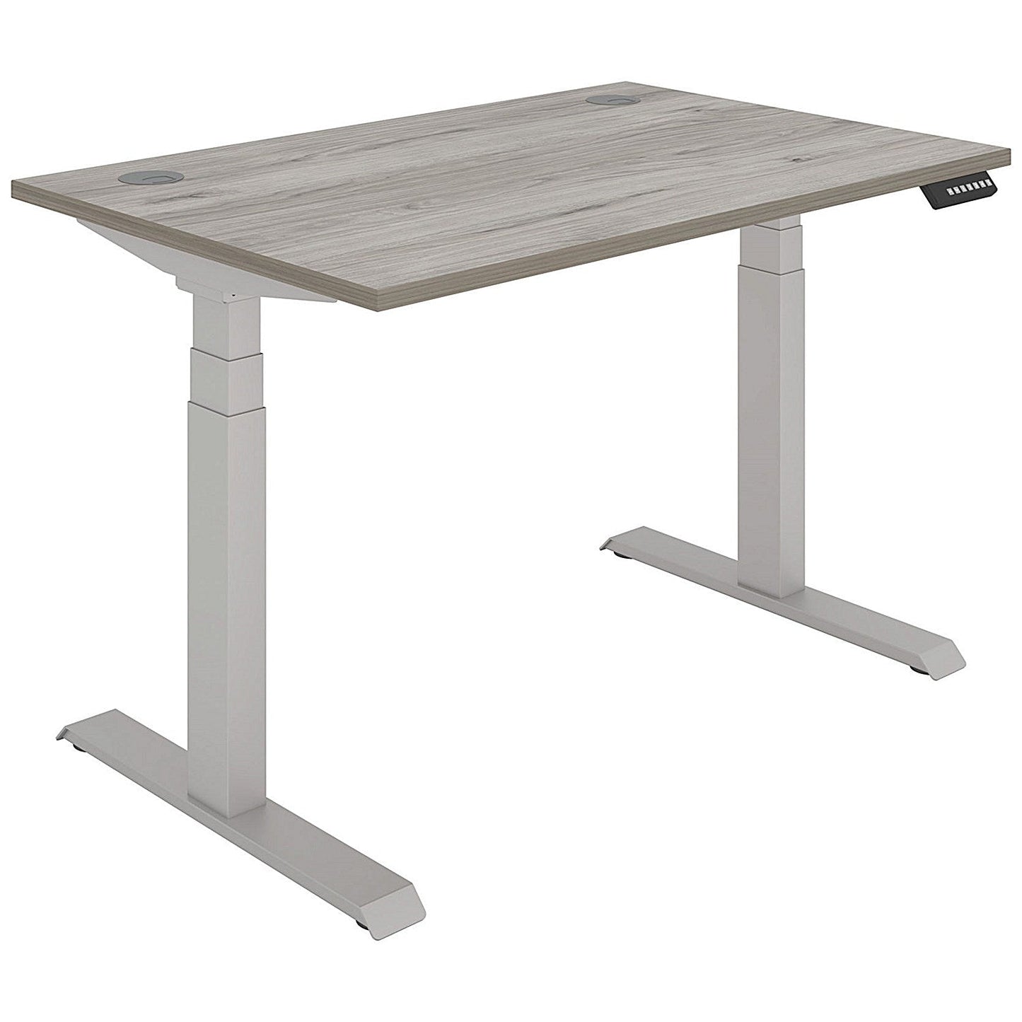 Polaris Dual Motor Sit-Stand Desk, Silver Leg, 1200mm, Grey Oak Top Easy2Order : KF800101