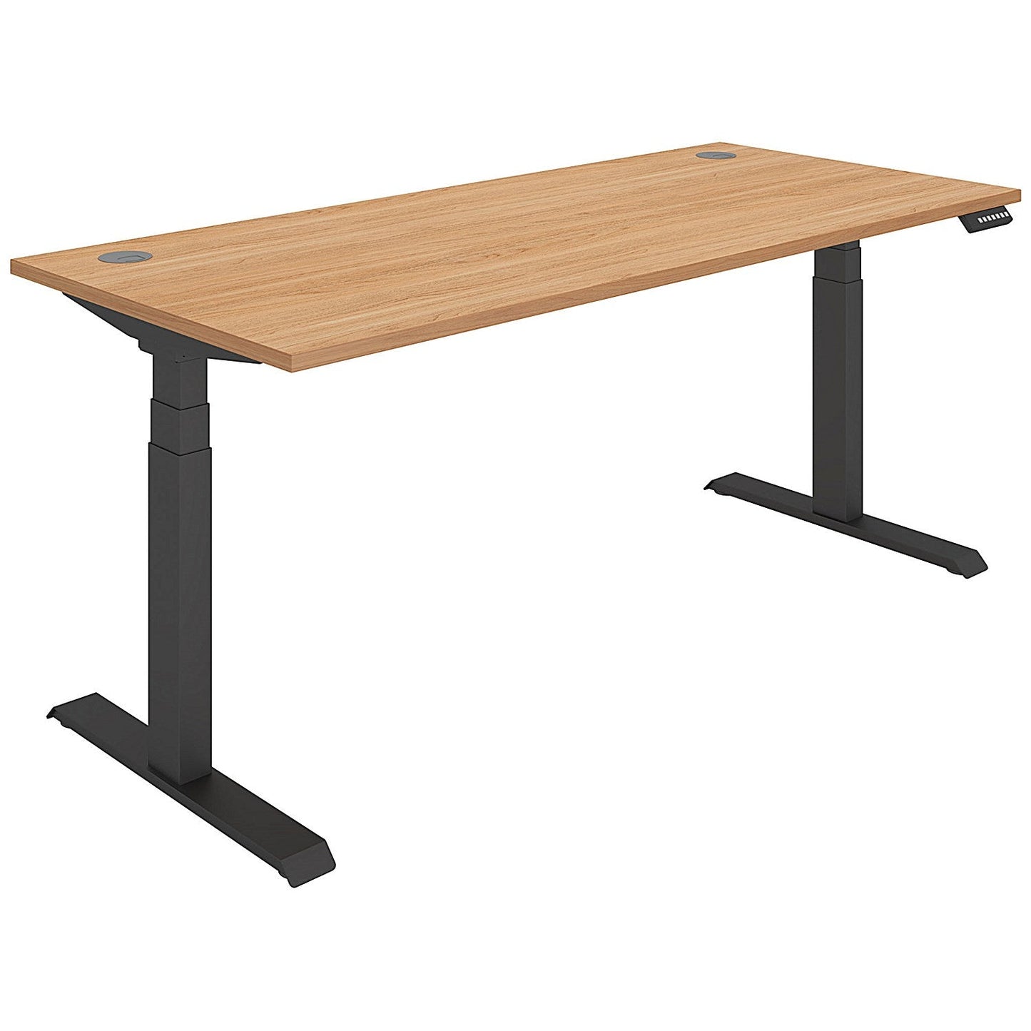 Polaris Dual Motor Sit-Stand Desk, Black Leg, 1800mm, Beech Top Easy2Order : KF800134