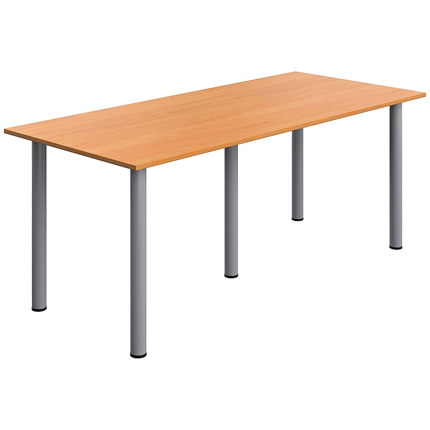 Serrion Pole Leg Rectangular Table, 1800x800mm, Beech Easy2Order : KF800238