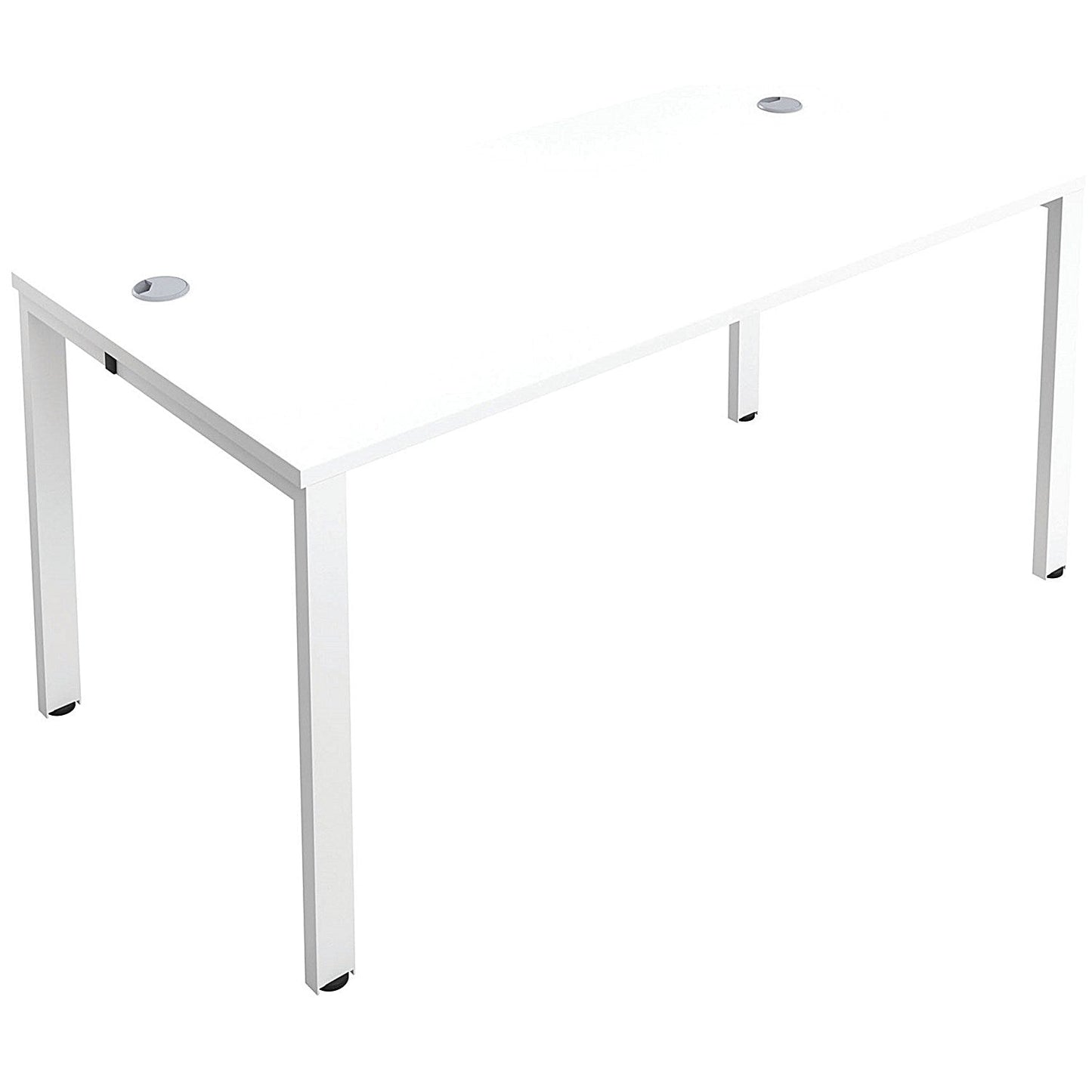 Jemini 1 Person Bench Desk, 1200mm (800mm Deep), White Frame, White Easy2Order : KF808510