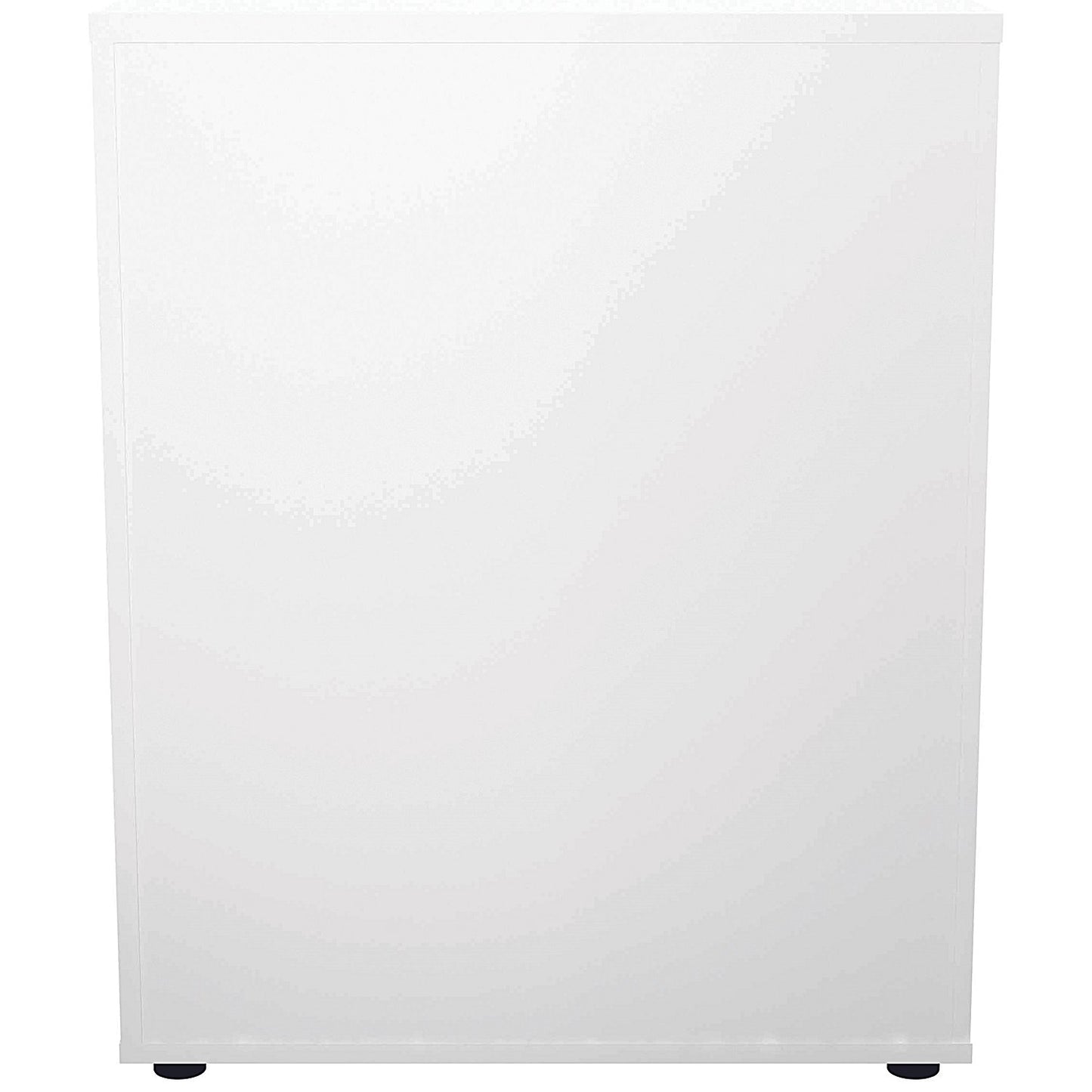 Jemini Two-Tone Desk High Cupboard, 1 Shelf, 730mm High, Oak and White