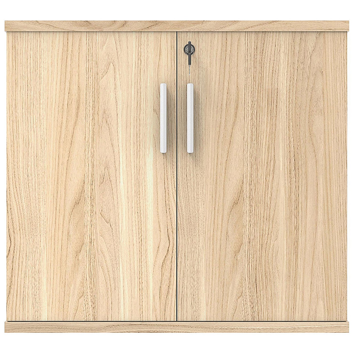 Polaris Desk High Cupboard, 1 Shelf, 730mm High, Oak