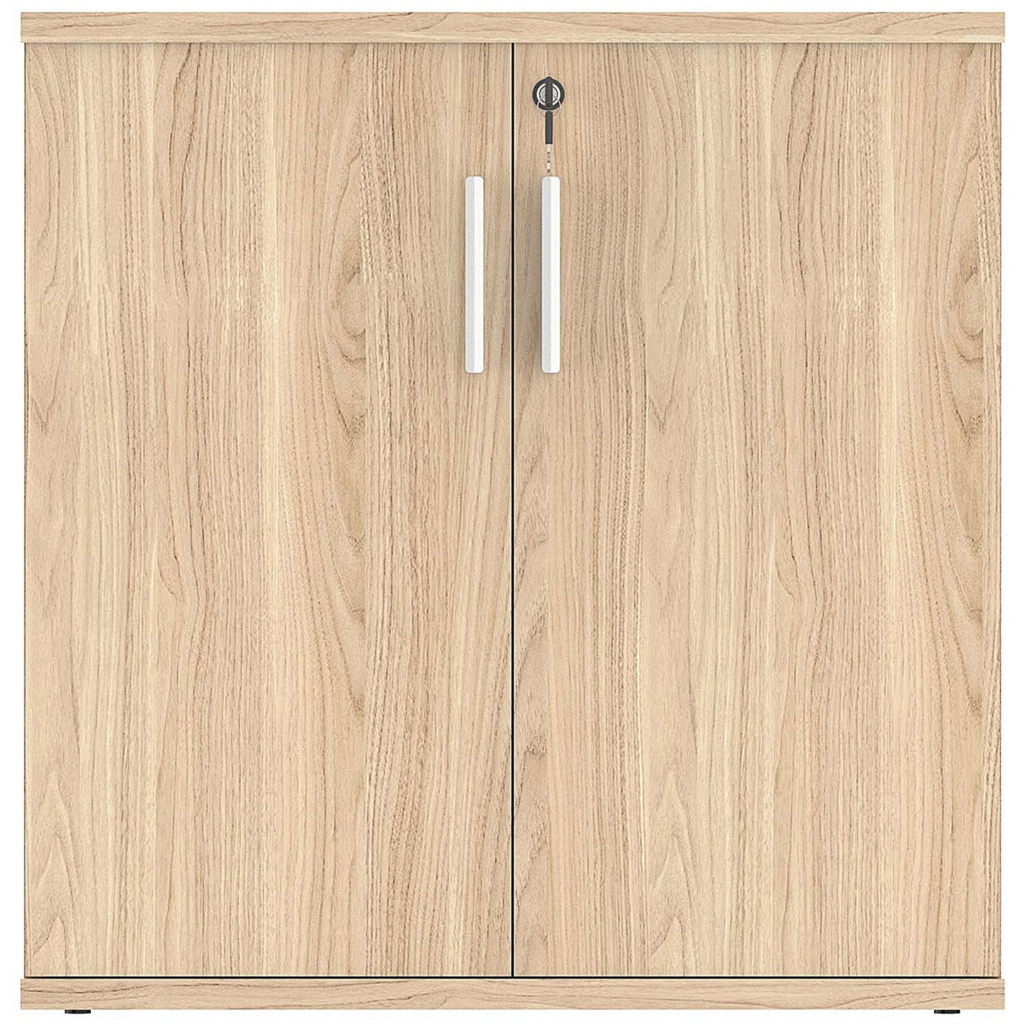 Polaris Low Cupboard, 1 Shelf, 816mm High, Oak