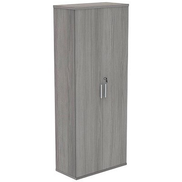 Polaris Extra Tall Cupboard, 4 Shelves, 1980mm High, Grey Oak Easy2Order : KF821370