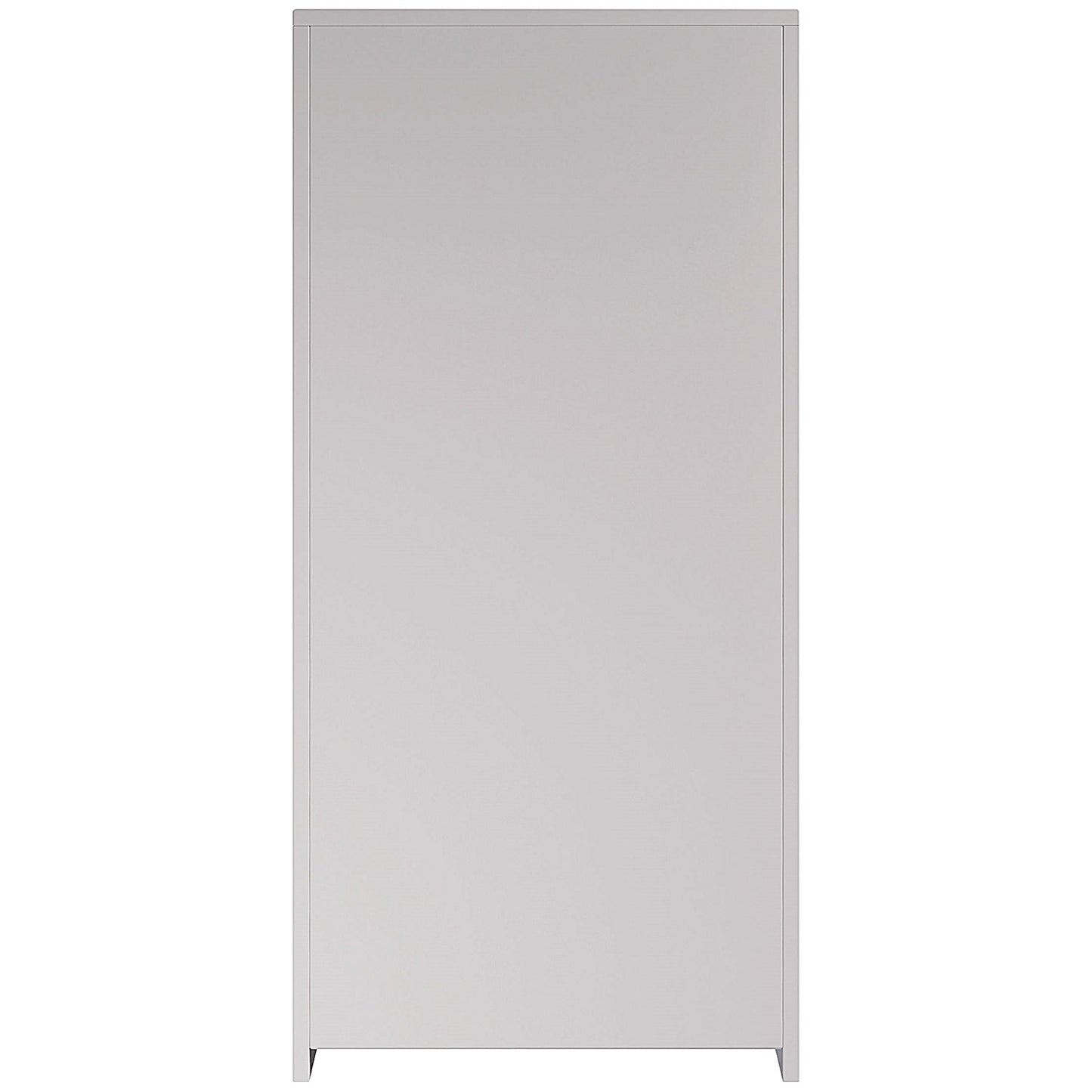Serrion Premium Tall Wooden Cupboard, 2 Shelves, 1600mm High, White