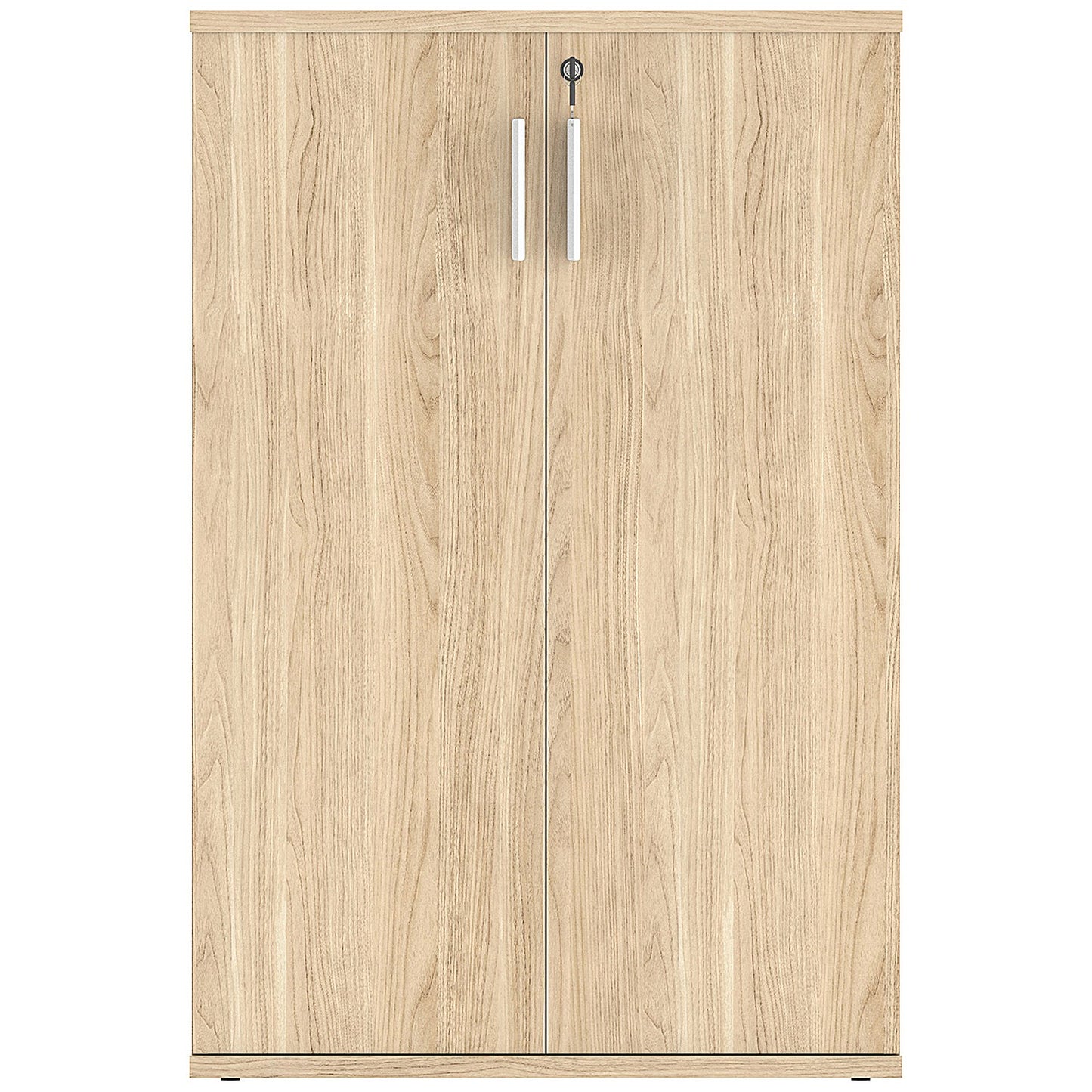 Astin Medium Wooden Cupboard, 2 Shelves, 1204mm High, Oak