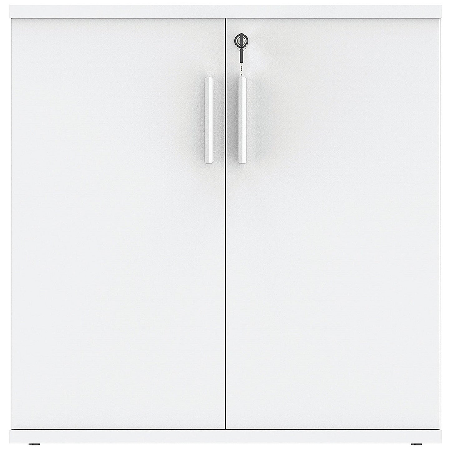 Astin Low Wooden Cupboard, 1 Shelf, 816mm High, White