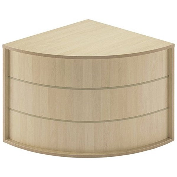 Jemini Reception Modular Corner Desk Unit, 800x800x740mm, Maple Easy2Order : KF840169