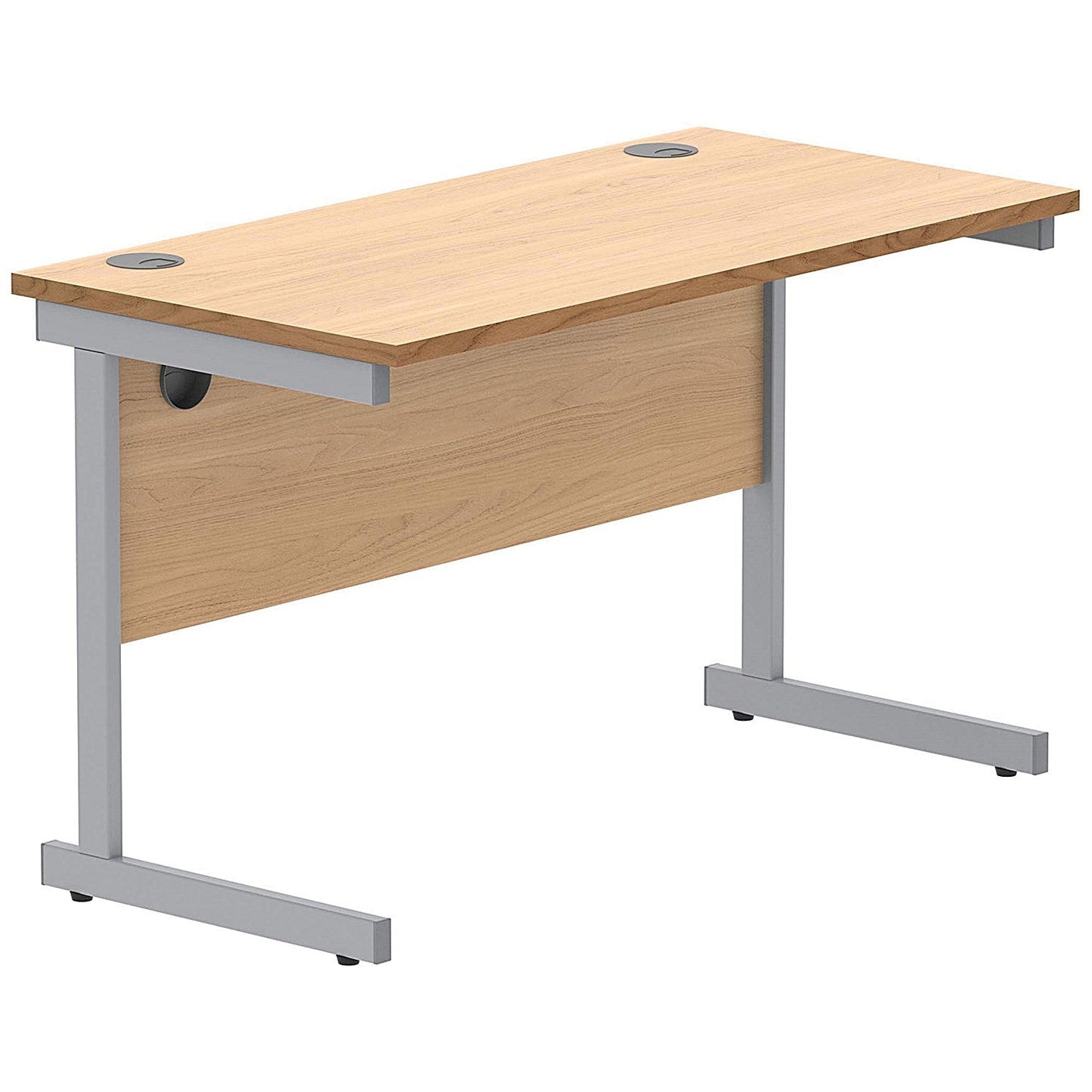 Polaris 1200mm Slim Rectangular Desk, Silver Cantilever Leg, Beech Easy2Order : KF882336