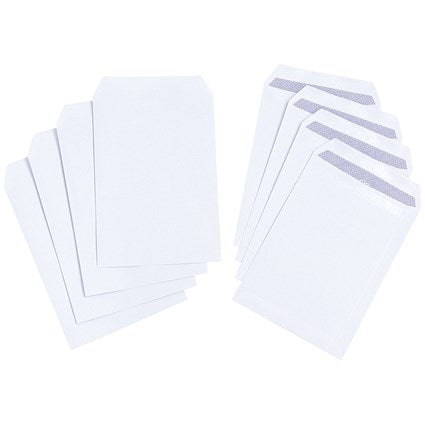 Q-Connect C5 Envelopes, Self Seal, 100gsm, White, Pack of 500
