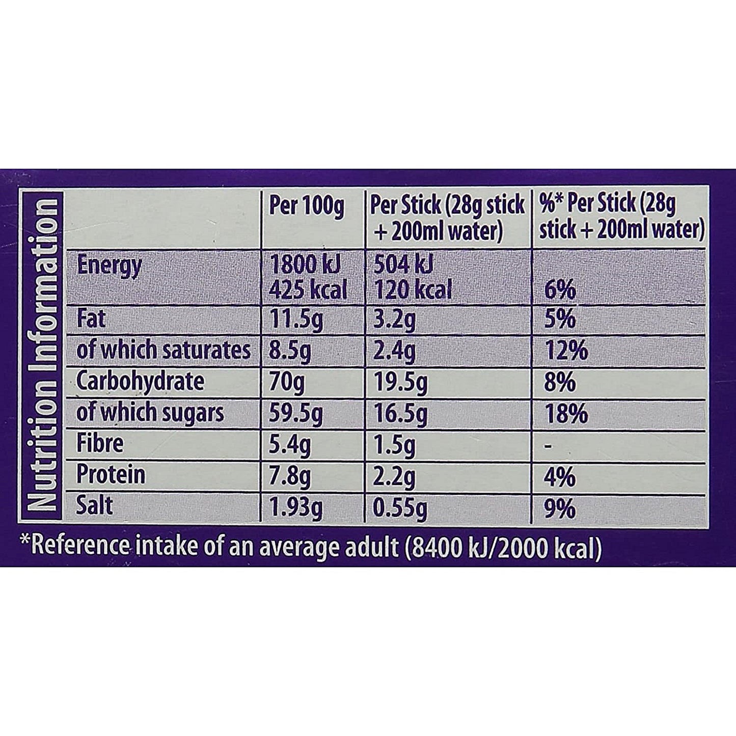 Cadbury Instant Hot Chocolate, 50 Sachets Easy2Order : KS04386