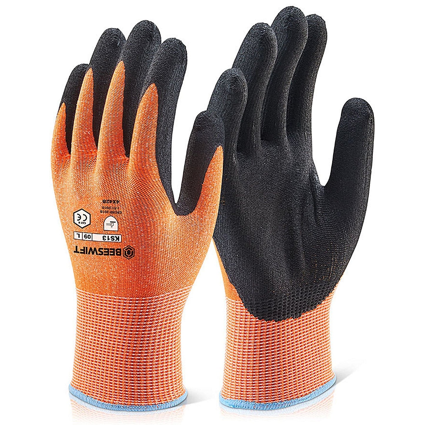 Beeswift Kutstop Micro Foam Nitrile Gloves, Cut Level 3, Amber, Small Easy2Order : KS13S