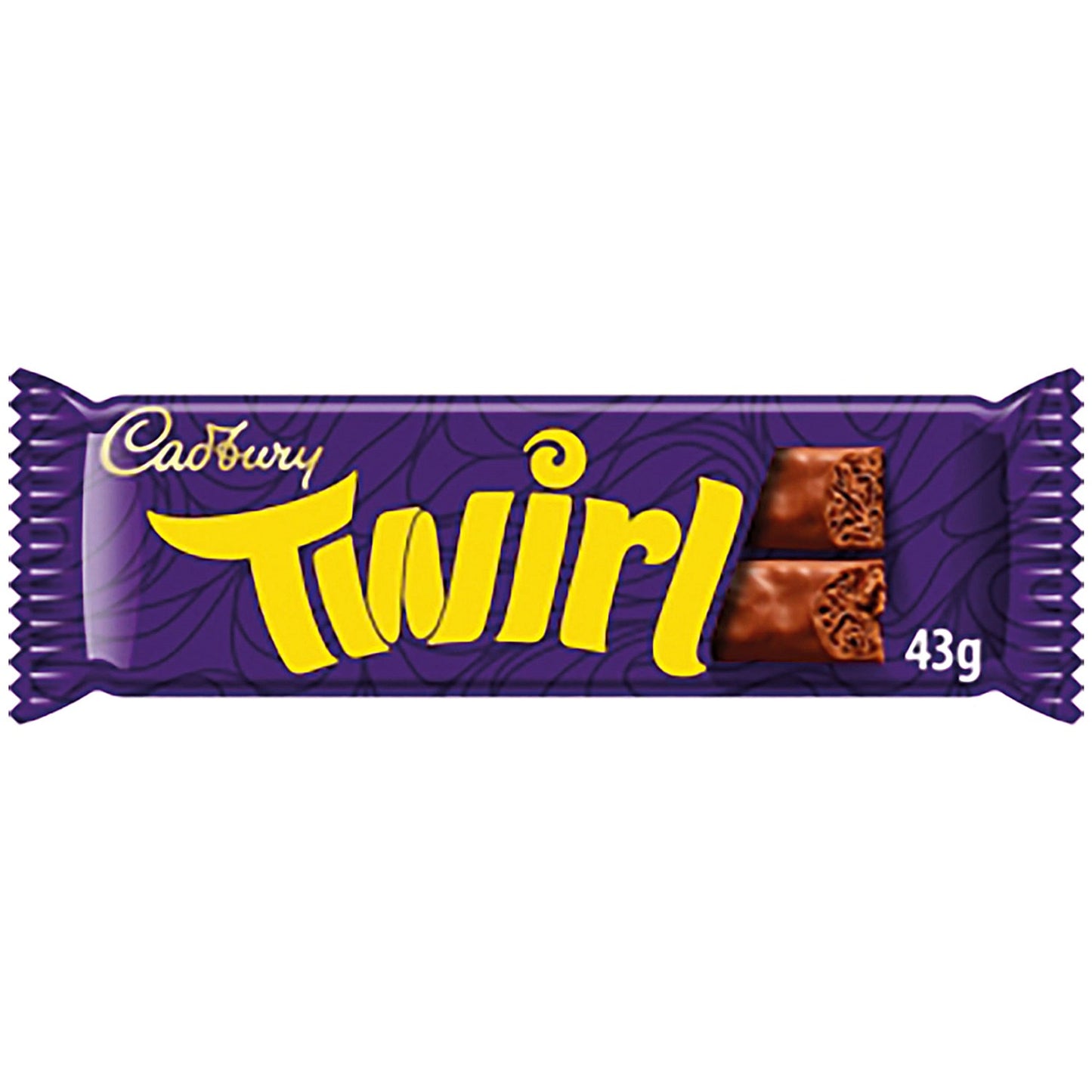 Cadbury Twirl Chocolate Bar, 43g, Pack of 48