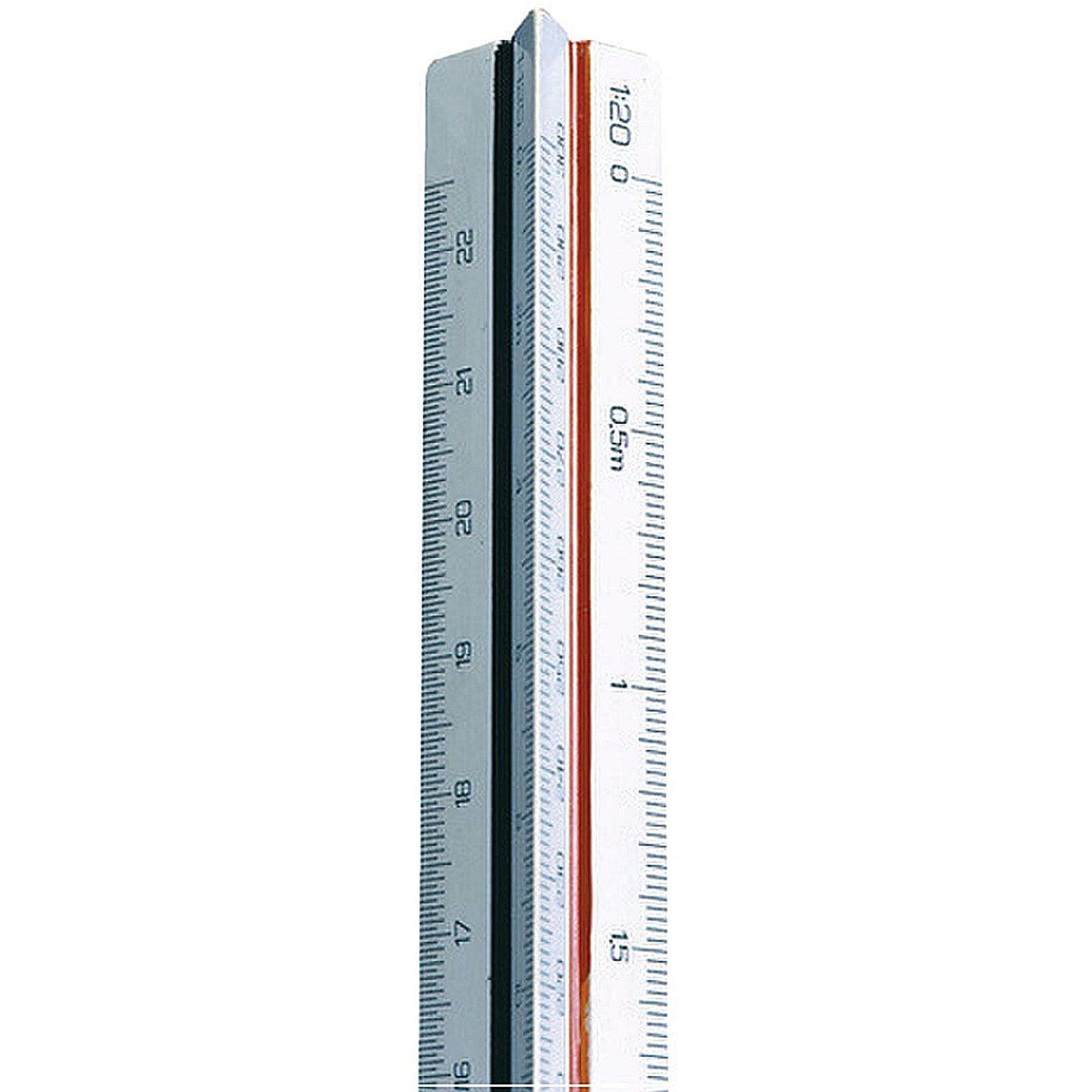 Linex Triangular Scale Ruler, 1:1-500, 30cm, White Easy2Order : LX10730