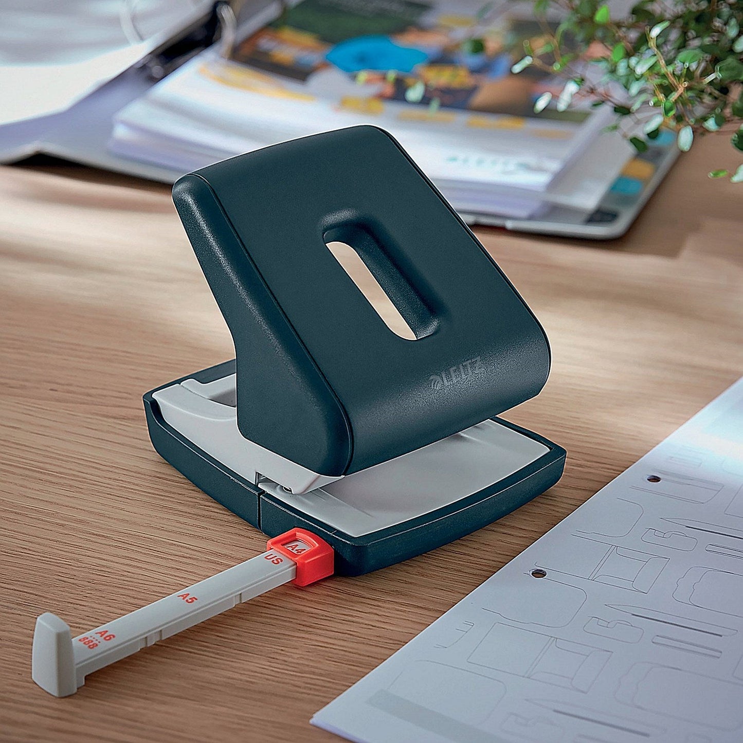 Leitz Cosy Hole Punch 30 Sheets Velvet Grey Easy2Order : LZ12536