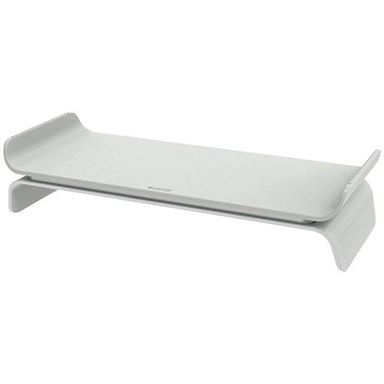 Leitz Ergo Monitor Stand, Adjustable Height, Light Grey