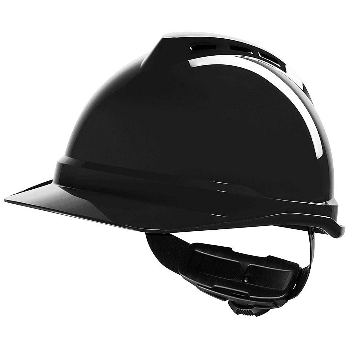MSA V-Gard 500 Vented Safety Helmet, Black Easy2Order : MSAGV482BL
