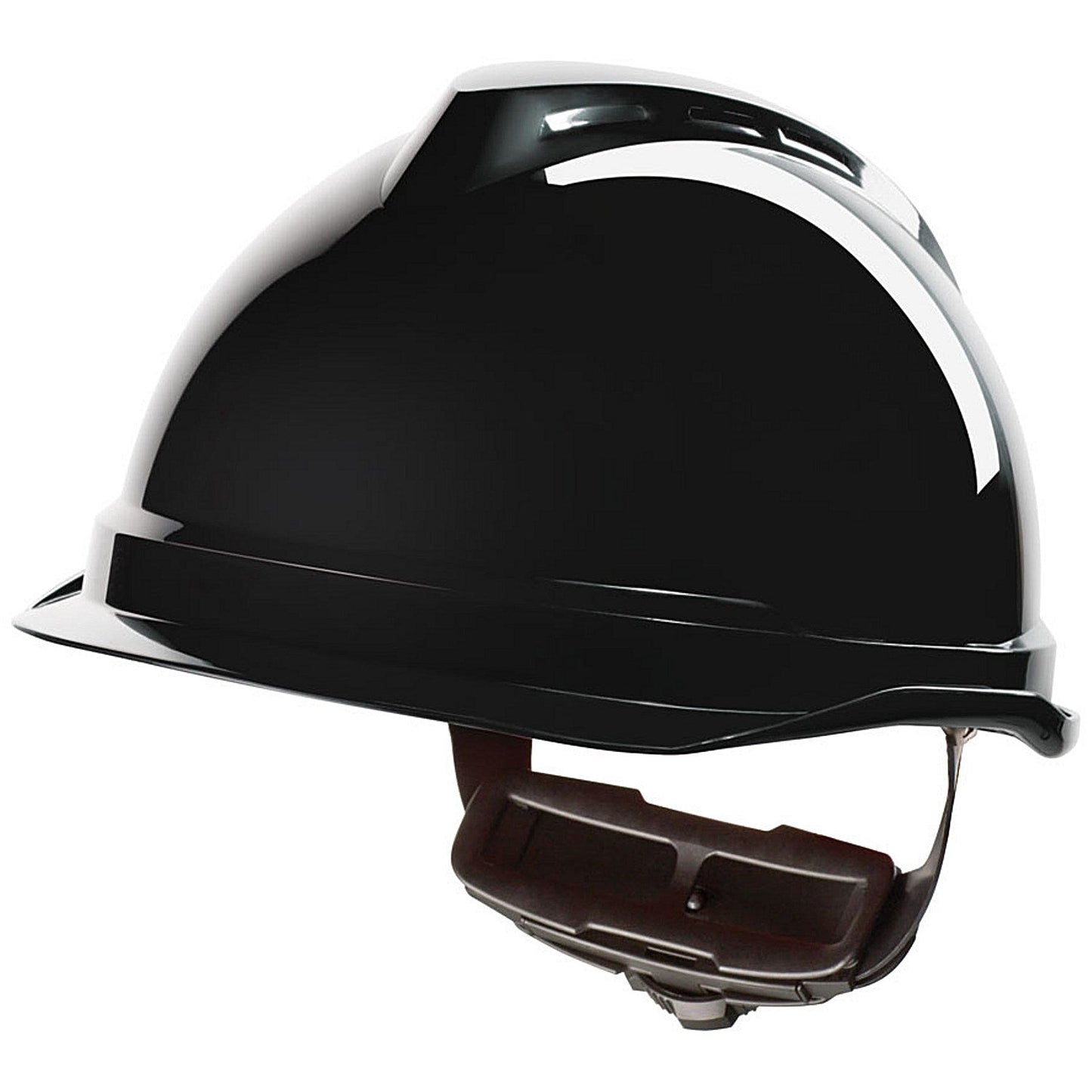 MSA V-Gard 520 Peakless Safety Helmet, Black Easy2Order : MSAGV982BL