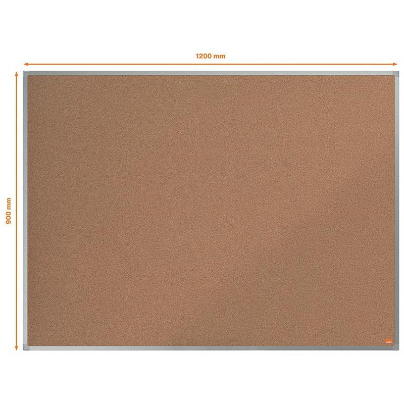 Nobo Essence Cork Notice Board, 1200 x 900mm, Aluminium Frame