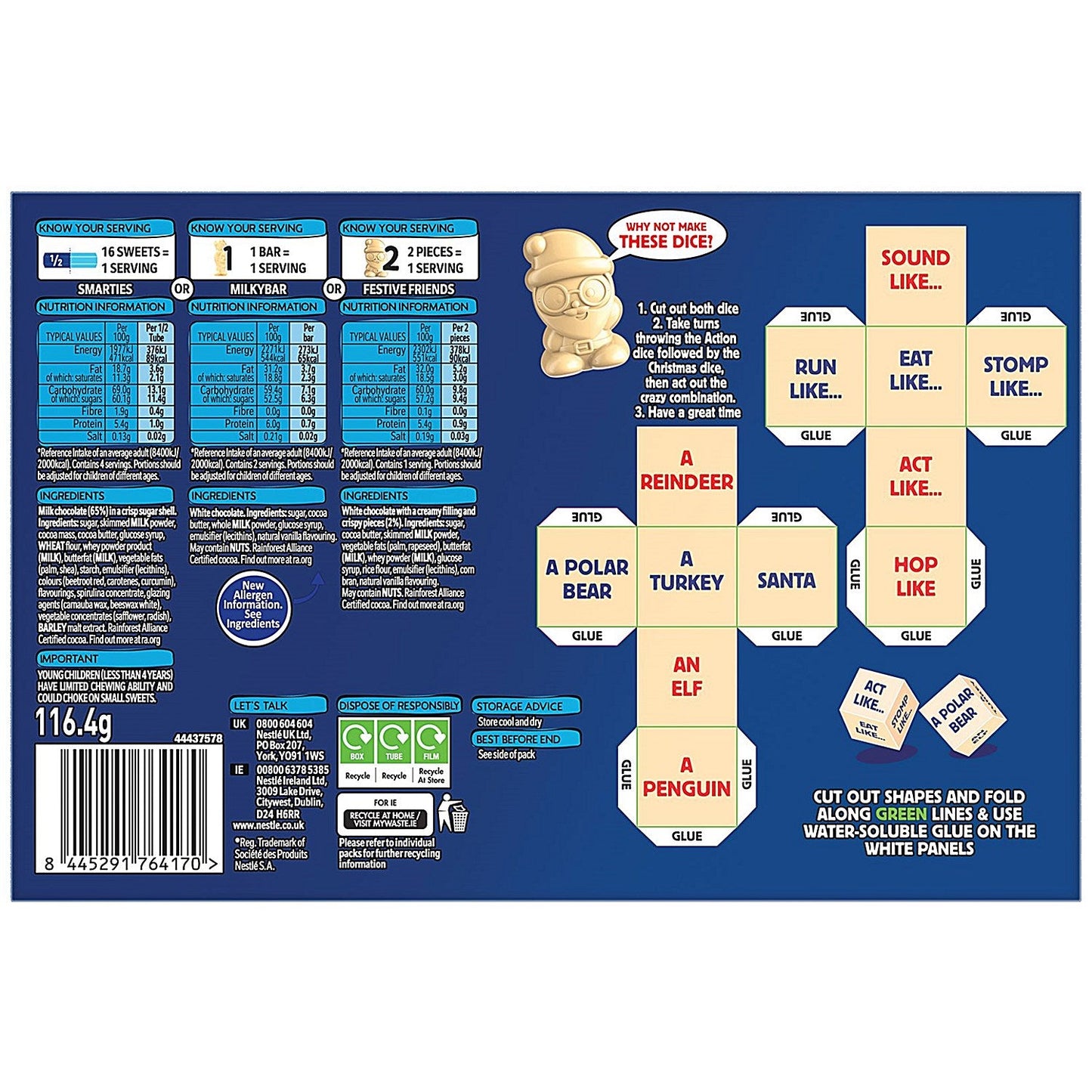 Nestle Smarties Milkybar Kids Selection Box, 116.4g Easy2Order : NL76417