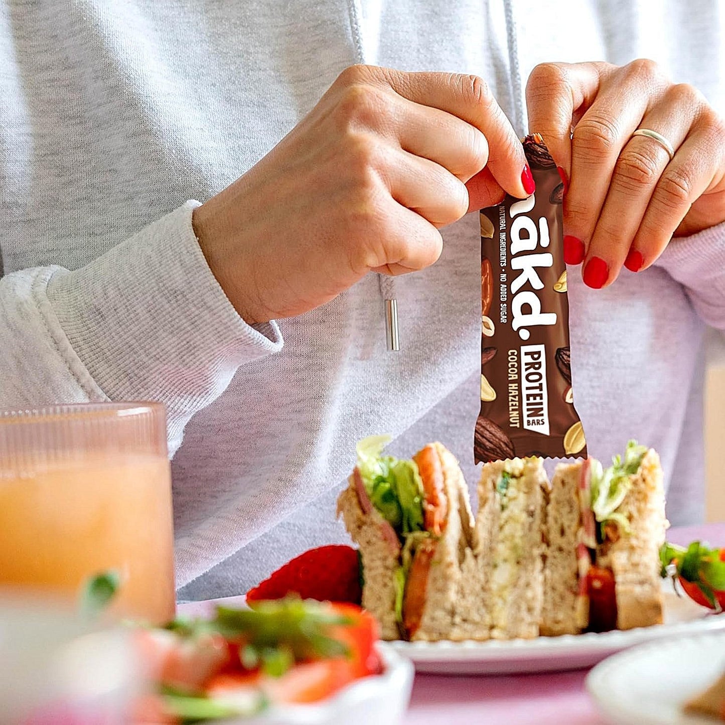 Nakd Cocoa Hazelnut Protein Bar, 45g, Pack of 16 Easy2Order : NWT8264