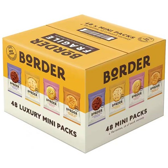 Border Mini Twin Biscuits Variety Pack, Pack of 48