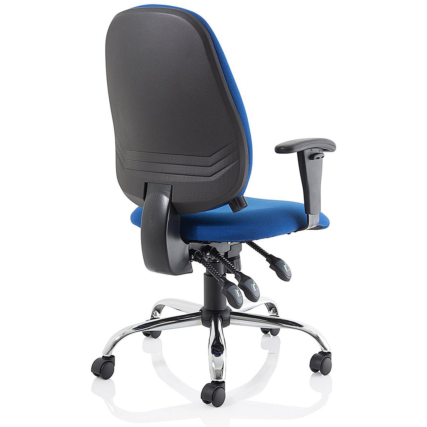 Lisbon Task Operator Chair, Height Adjustable Arms, Blue