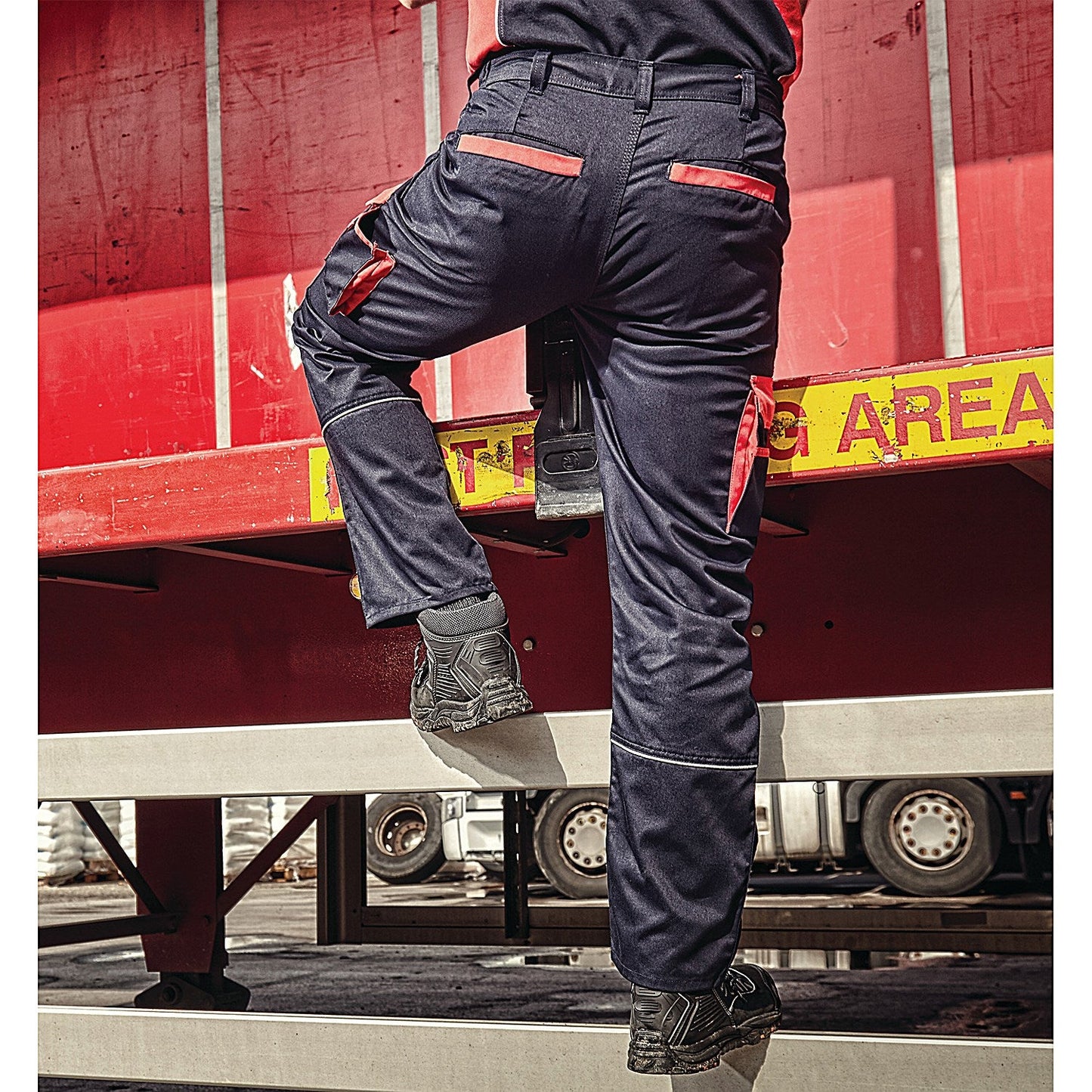 ORN Silverswift Combat Trousers, Navy Blue/Red, 42T Easy2Order : ORN73924