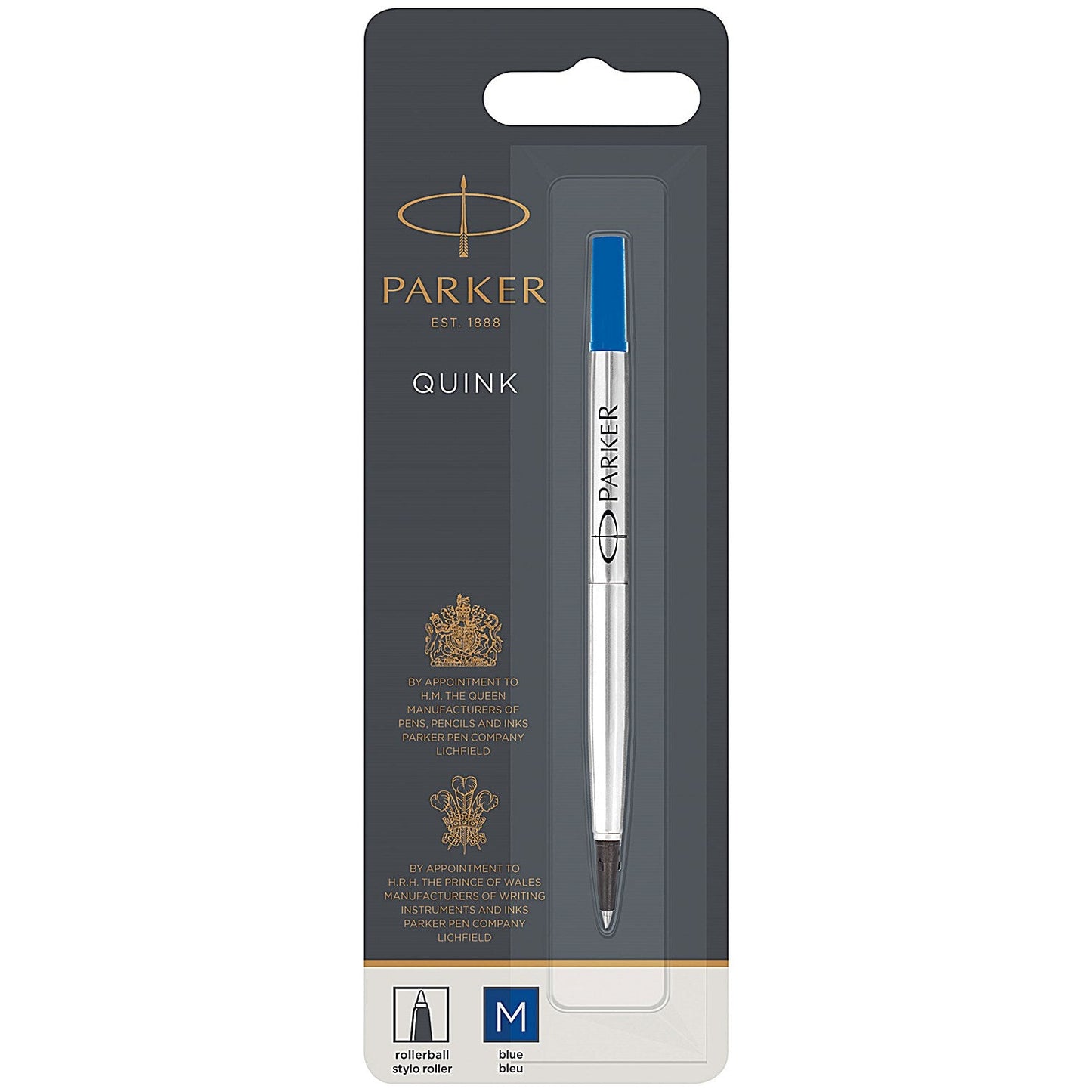 Parker Rollerball Refill Medium Blue (Pack of 12) S0881250 Easy2Order : PA9302