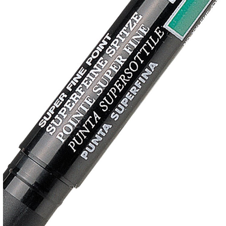 Pentel Permanent Marker Super Fine Black (Pack of 12)