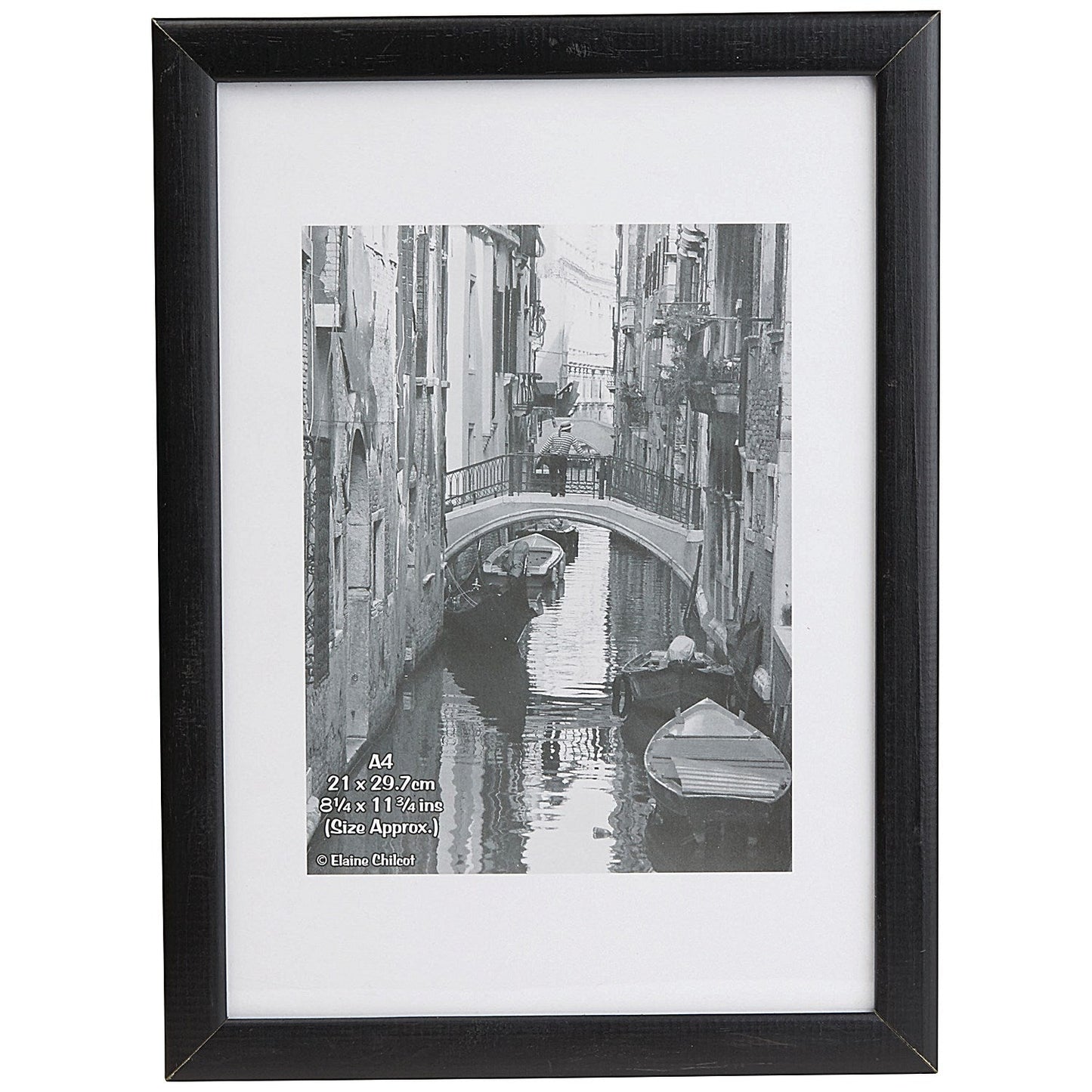 Hampton Frames Black Wood Certificate Frame, A4, Glass, Black Easy2Order : PHT81075