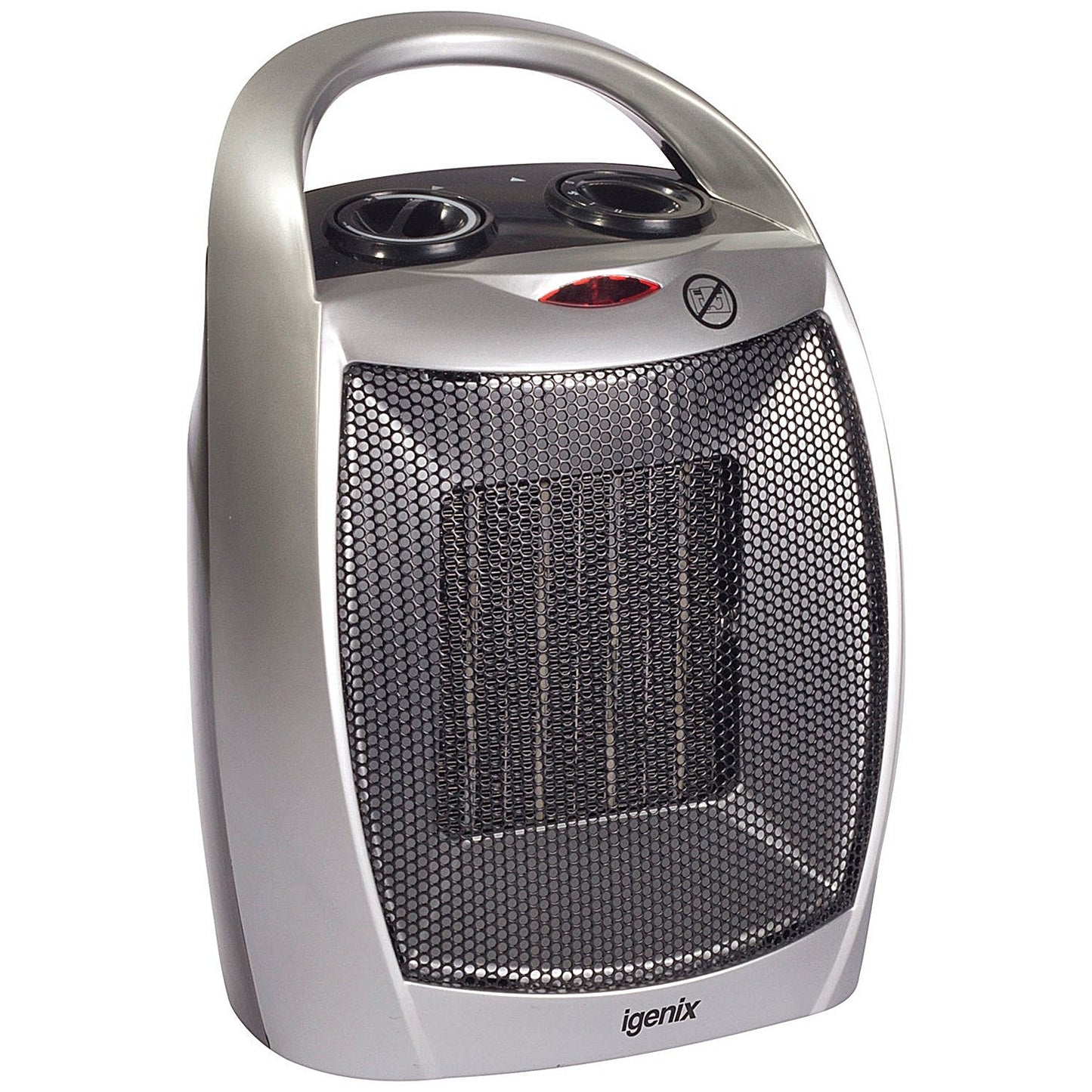 Igenix Ceramic Fan Heater 1800W Silver Easy2Order : PIK02666