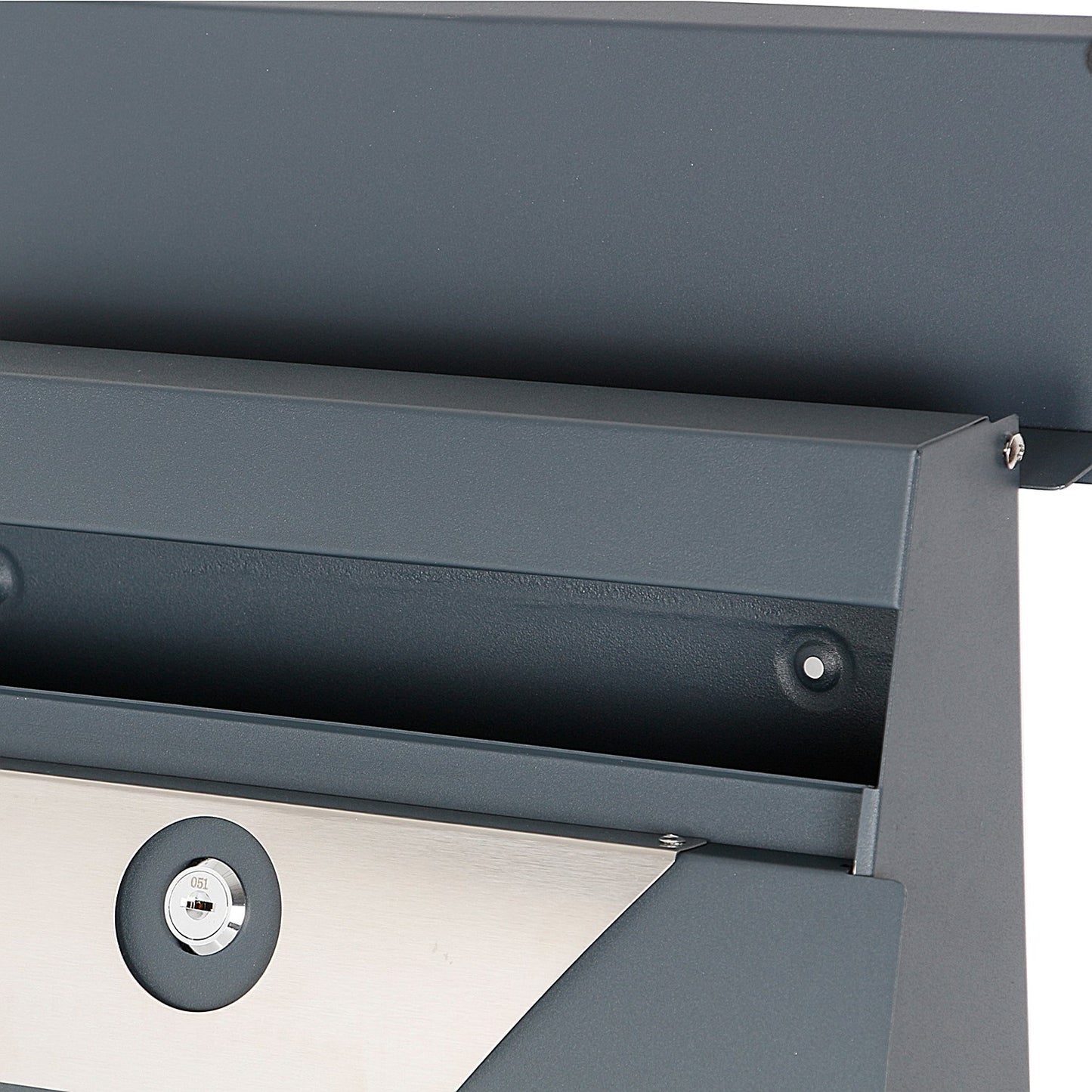 Phoenix Estilo Front Loading Letter Box, Graphite