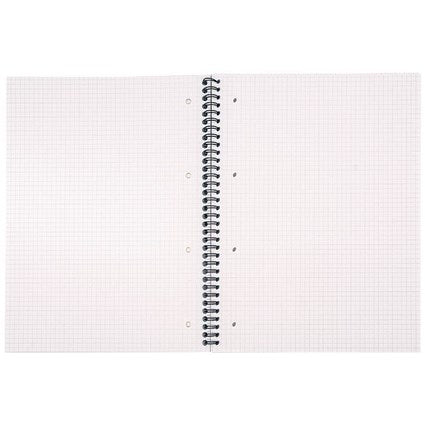 Pukka Pad Jotta Squared Wirebound Notebook, A4, Punched & Perforated, 200 Pages, Green, Pack of 3