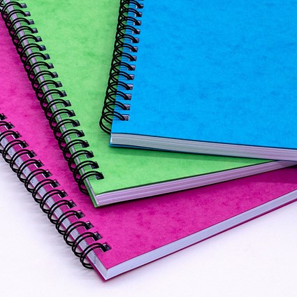 Pukka Pad Notemakers Wirebound Notebook, A4, Ruled, 120 Pages, Pastel Assorted Colours, Pack of 10