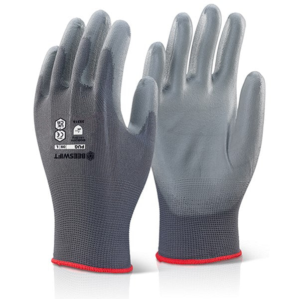 Beeswift Pu Coated Gloves, Grey, XL Easy2Order : PUGGYXL