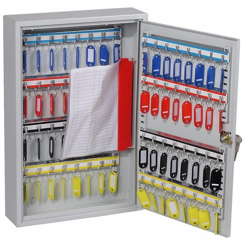 Phoenix Commercial 64 Hook Key Cabinet, Key Lock.