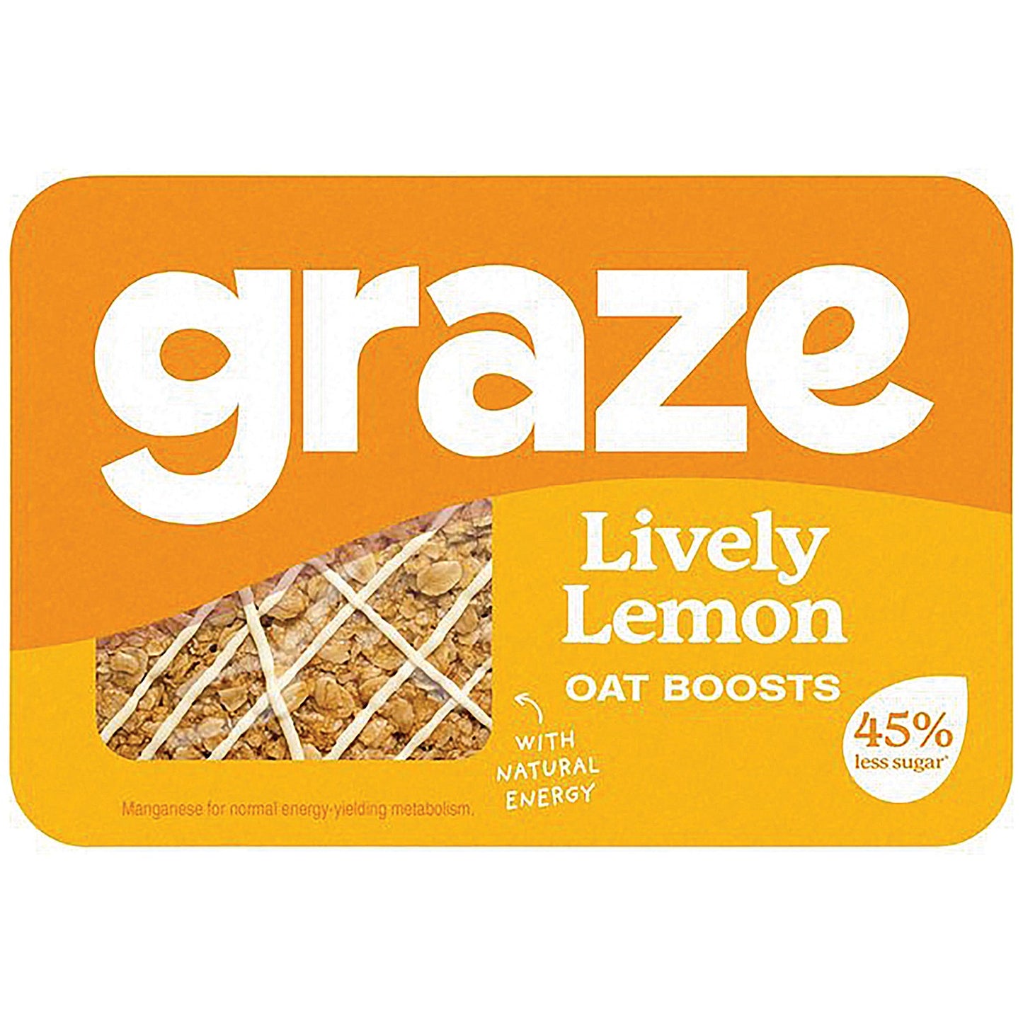 Graze Lively Lemon Oat Boosts Punnet, Pack of 9