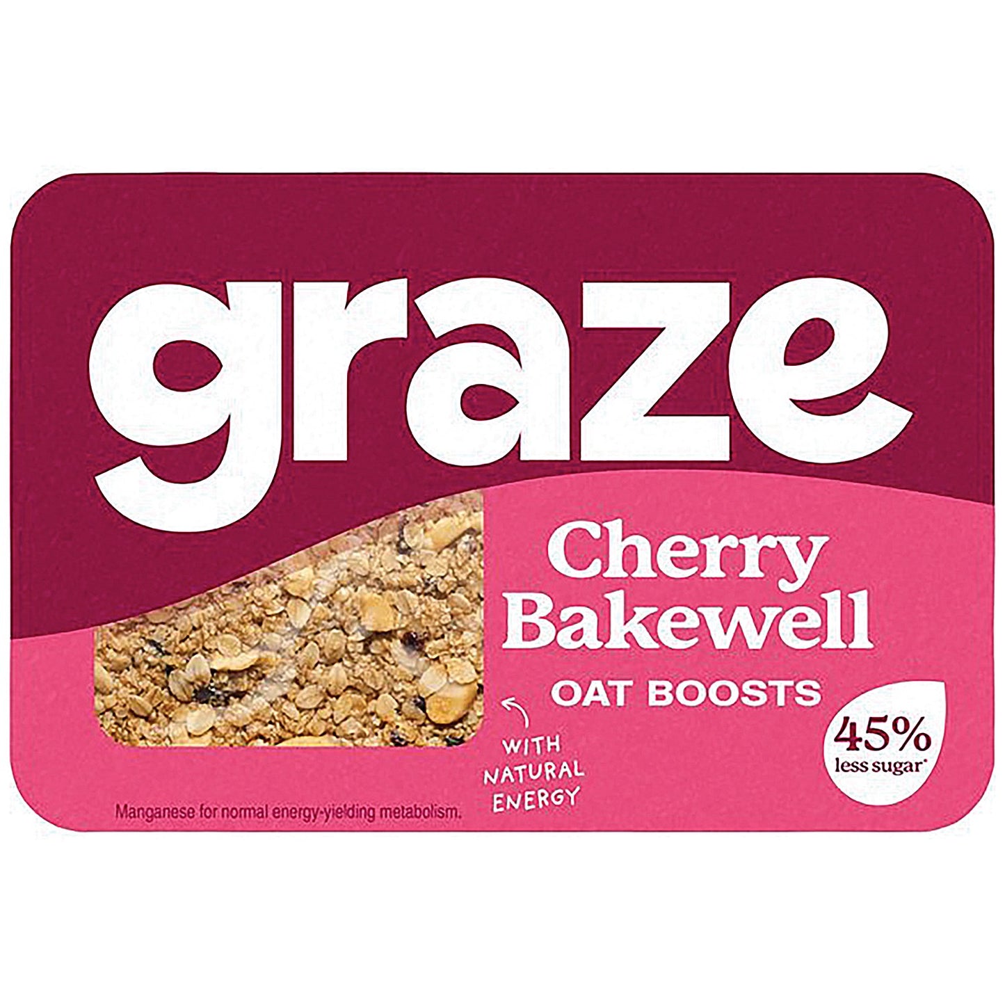 Graze Cherry Bakewell Oat Boosts, Pack of 9