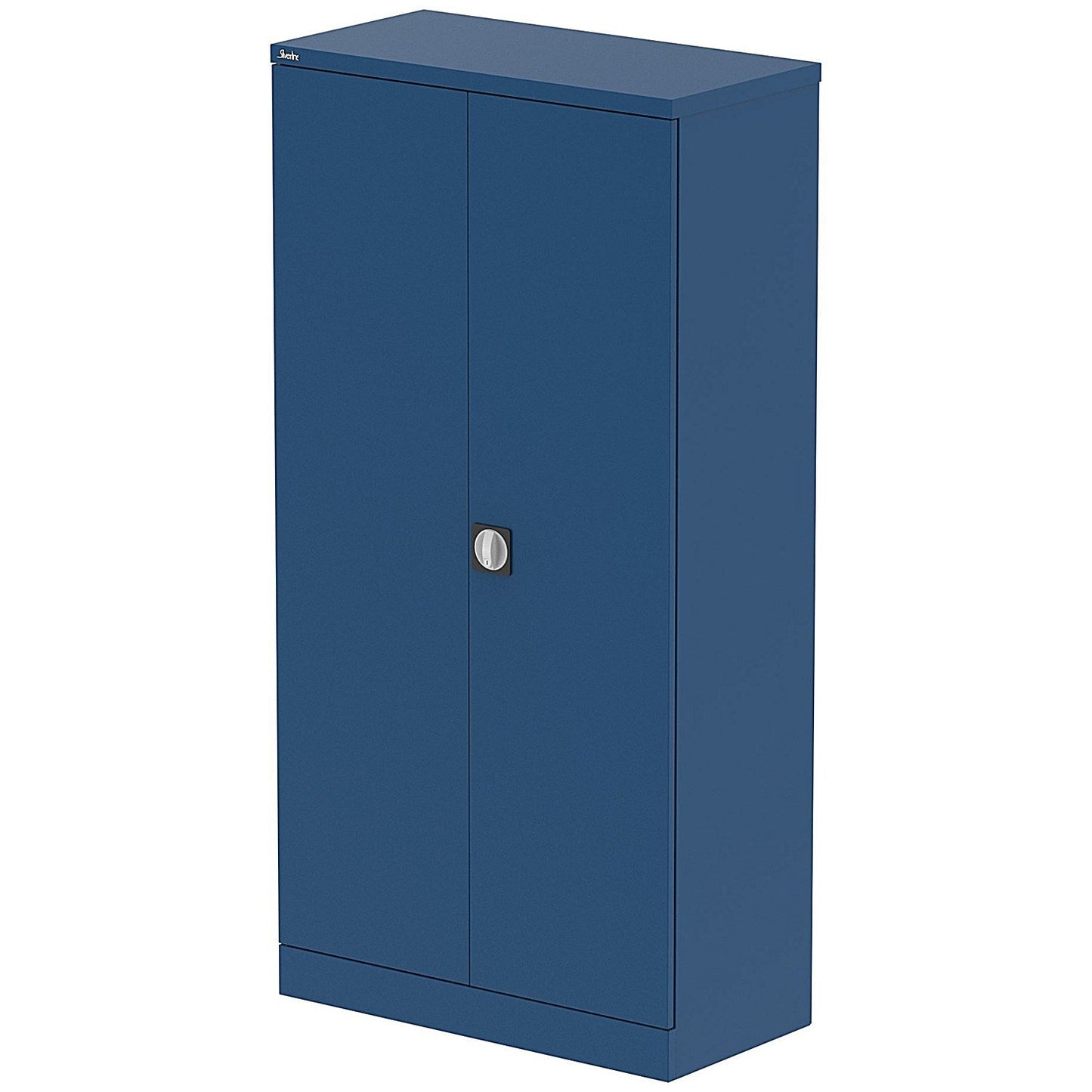 Qube 1830mm 2-Door Stationery Cupboard Blue With Shelves Easy2Order : QS2111