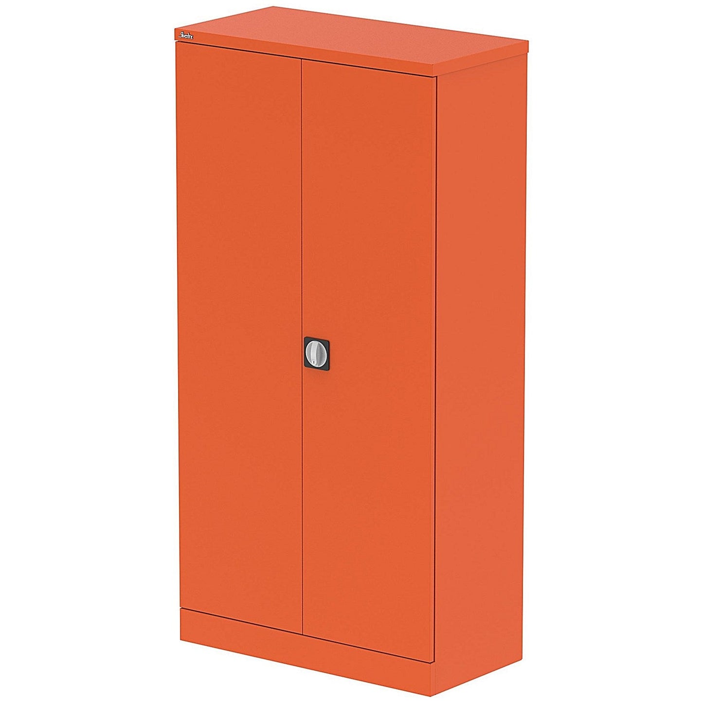 Qube 1830mm 2-Door Stationery Cupboard Sienna Orange With Shelves Easy2Order : QS2118